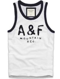 heren abercrombie and fitch mountain reg tanktop zwart wit Kleren Ontwerpen ir5sa262